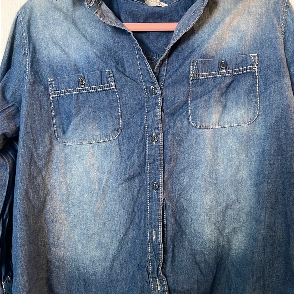 Vanilla Star Blue Button Down Shirt